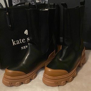 Calf boots size 8 women